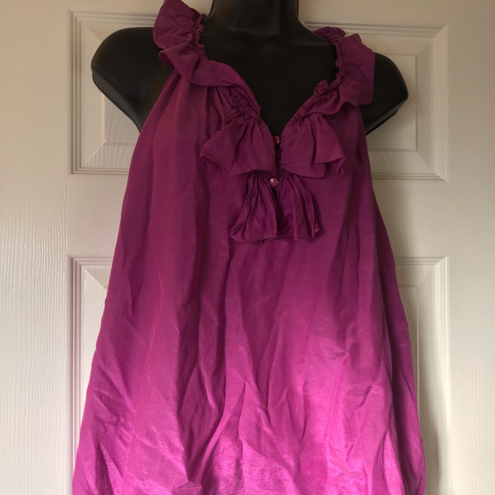 J crew ruffle blouse